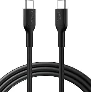 Belkin Eco Usb C To Usb C 60w Braided Cable 6.6ft Iphone Charger Cord - Made With Recycled Materials, Iphone 17/16, Samsung Galaxy s25, Pixel 9, Macbook, Ipad Pro, Sustainable Type C Charging Cable