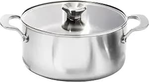 Oxo Mira Tri-Ply Stainless Steel, 5qt Stock Pot With Lid, Induction, Multi Clad, Dishwasher And Metal Utensil Safe