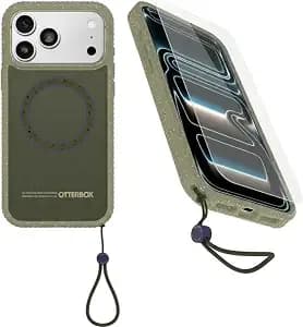 Otterbox Iphone 17 Pro Max (Only) Bundle: Sole Series Phone Case & Screen Protector - Fair Play (Green) - Snaps On Magsafe - Rugged & Durable