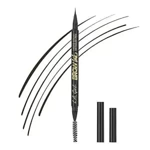 L.A. Girl Brow Ink Micro Brush Detailer Pen, Dark Brown gbp346