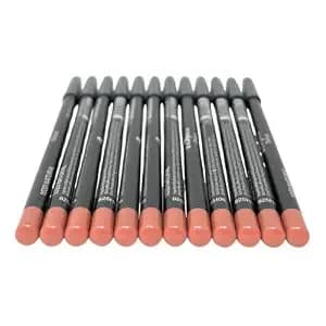 12 Pcs Italia-Deluxe Ultra Fine Lip Liner, Creamy, Long Lasting, High Pigmented Pencil (1033 Natural)