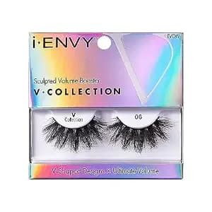 I-Envy Fales Lashes, V-Shaped Volume Strip Lashes Dramatic Spiky Trendy Extension Soft Reusable Eye Lashes, Cat Eye Fluffy Fake Lashes (06)