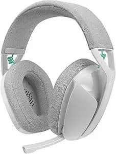 Logitech g321 Lightspeed Wireless Bluetooth Gaming Headset, Dynamic Comfort And Fit, 16 Khz Boom Mic, 20+ Hrs Battery, Pc, ps4, ps5, Nintendo Switch, Mobile - White