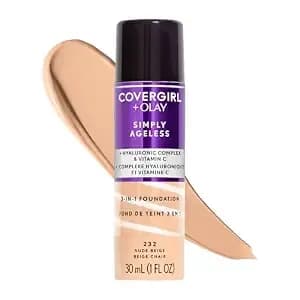 Covergirl Simply Ageless 3-In-1 Foundation - 232 Nude Beige (Pack Of 2)