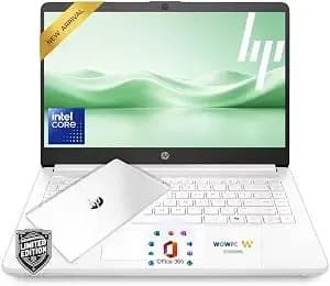 Hp 14" Everyday Laptop • Copilot Ai • Intel Processor • 4gb Ram • 64gb Emmc + 1tb Cloud Storage • Microsoft 365 • Copilot Ai • Windows 11 • Fast Charge And Long Battery Life • Thin & Portable