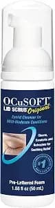 Ocusoft Original Foaming Eyelid Cleanser - Mild Instant Foam To Remove Oil, Dust, Pollen & Makeup - 1.68 Fl Oz - Daily Eyelid Cleanser For Irritation From Blepharitis, Dry Eye, Mgd & Contact Lens Use