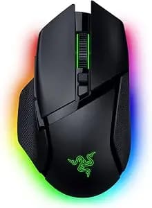 Razer Basilisk v3 Pro 35k Wireless Gaming Mouse, 140 Hr Battery, Black - 35k Dpi Optical Sensor Gen 2, Hyperscroll Tilt Wheel, 13 Customizable Controls, Chroma Rgb, Optical Switches Gen 3
