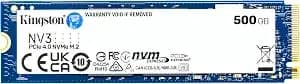 Kingston nv3 500gb M.2 2280 Nvme Ssd - Pcie 4.0 Gen 4x4 - Up To 5000 Mb/S - snv3s/500g
