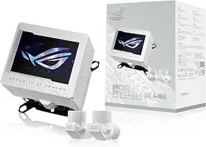 Asus Rog Ryujin Iii Wb Wht Cpu Water Block - Intel® Lga 1700, 1200, 115x Amd Socket am4, am5, Asetek Copper Cold Plate Full Color Lcd Display/Embedded Vrm Fan. Rog Fittings, 3 Year Warranty
