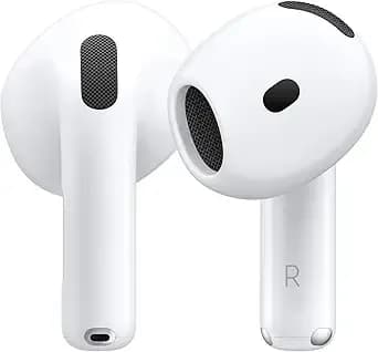Apple Airpods 4 Wireless Earbuds, Bluetooth Headphones, Personalized Spatial Audio, Sweat And Water Resistant, Usb-C Charging Case, h2 Chip, Up To 30 Hours Of Battery Life, Effortless Setup For Iphone