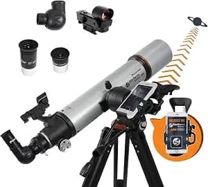 Celestron Starsense Explorer Dx 102az App-Enabled Refractor Telescope - Smartphone-Guided Navigation, Premium Refractor Telescope With Manual Mount, Moon & Planet Viewing, Great For Beginners
