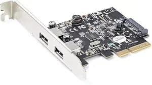 Startech 2-Port Usb Pcie Card, 10gbps, With 10gbps/Port (pexusb312a3) - Usb 3.2 Gen 2 Type-A Pci Express 3.0 X 4 Host Controller Expansion Card, Windows & Linux, Add-On Adapter, Full/Low Profile