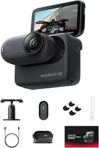 insta360 Go 3s Motorcycle In-Helmet Pov Bundle Special Edition - 4k Tiny Portable Vlogging Camera, Hands-Free Pov Cam, Stabilization, 140 Min Battery Life, 10m Waterproof, Action Cam For Moto, Sport