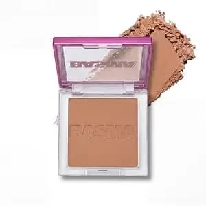 Basma Beauty Buttery-Soft Powder Bronzer For Face, Talc-Free, Soft Matte, Buildable Coverage, Natural Warmth, Vegan & Cruelty-Free, Blends Easily, (For Light-Medium To Medium Skin Tones)