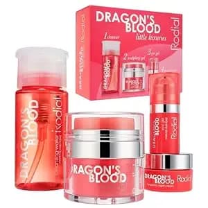 Rodial Dragon’S Blood Little Luxuries Kit - Travel Size Hydrating Skincare Set With Cleansing Water, Sculpting Gel, Eye Gel & Moisturizer For Plumped, Nourished Skin