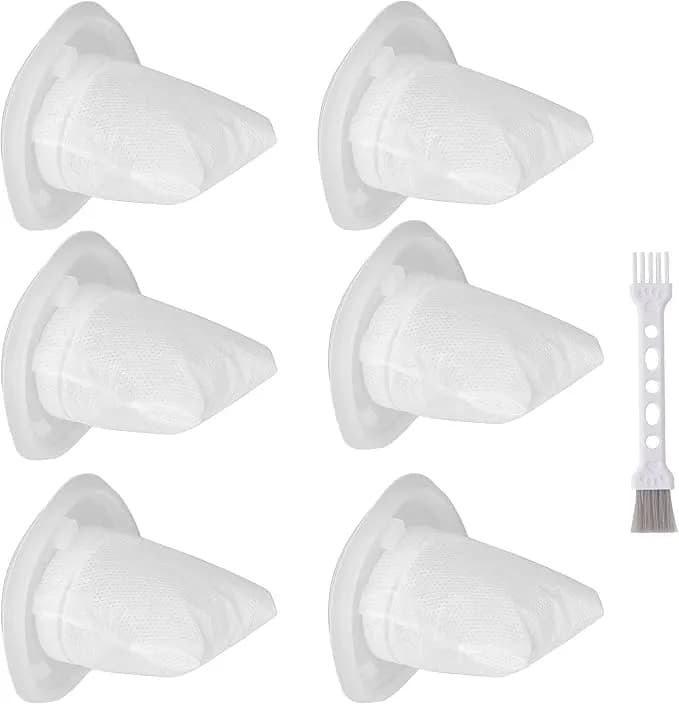 hnvcf10 Replacement Filters For Black And Decker Dustbuster Hand Vacuums - Compatible hnvc215b10, hnv215b12, hnvc215bw52, hnvc115j06, hnvc115b22, hnvc220bcz01, hnvc220bcp07 Series Filter (6 Pack)