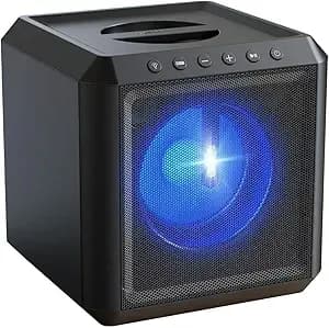 Philips x4207 Bluetooth Party Speaker,100w Wireless Cube Speaker With Powerful Sound And Deep Bass, Supports Usb/Aux/Tws, Mic Input And Vibrant Party Lights For An Immersive Experience.