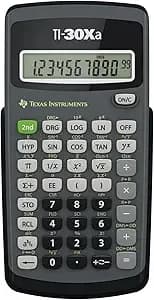 Texas Instruments Ti-30xa Scientific Calculator - Basic, Battery-Operated; One-Line Display For General Math And Science