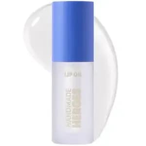 Handmade Heroes Vegan Squalane Lip Oil, Non-Sticky Lip Gloss - Clear - Moisturizing, Shiny, Nourishing Korean Lip Gloss