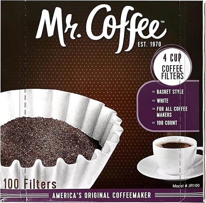 Mr. Coffee 4-Cup Coffee Filters, 100 Count (Package May Vary)