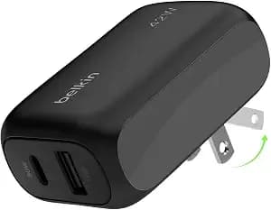 Belkin 42w Dual Port Usb C And Usb A Charger Block, Fast Charging - Super Fast Charging, Samsung Galaxy s26, Iphone 17, Air, Pro, Pro Max, Ipad, Airpods, Apple Watch