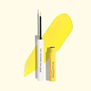 Moira Eye Catching Dip Liner (018, Yellow) - Eyeliner - Liquid - Matte - Smudge Resistant - Long-Lasting - Unisex - Adult - 1 Count
