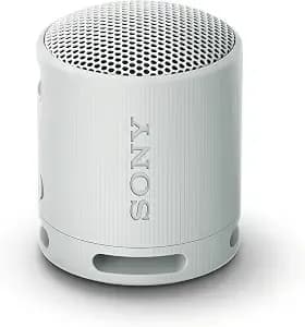 Sony Srs-xb100 Wireless Bluetooth Portable Lightweight Speaker, Light Gray - 16 Hr Battery, Super-Compact Travel Speaker, ip67 Waterproof & Dustproof Shower Speaker, Versatile Strap, Hands-Free Calling