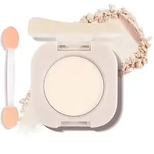 Moonlight White Eyeshadow With Brush, Single Matte Eye Shadow Palette
