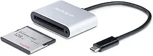 Startech Cfast 2.0 Card Reader/Writer Usb-C, Portable (cfastrwu3c) - Usb-C 5gbps, Usb Powered, 8in Attached Cable, Hot-Swap, Plug And Play, Usb 2.0 Back-Compatible, Os Independent