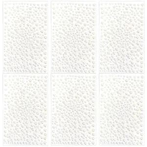 Totelux 1950pcs White Pearl Face Gems 3/4/5/6mm Round Rhinestones Face Jewels Stickers Crystal Body Eye Temporary Tattoo For Women Makeup Festive Party Costume Cosplay Accessories