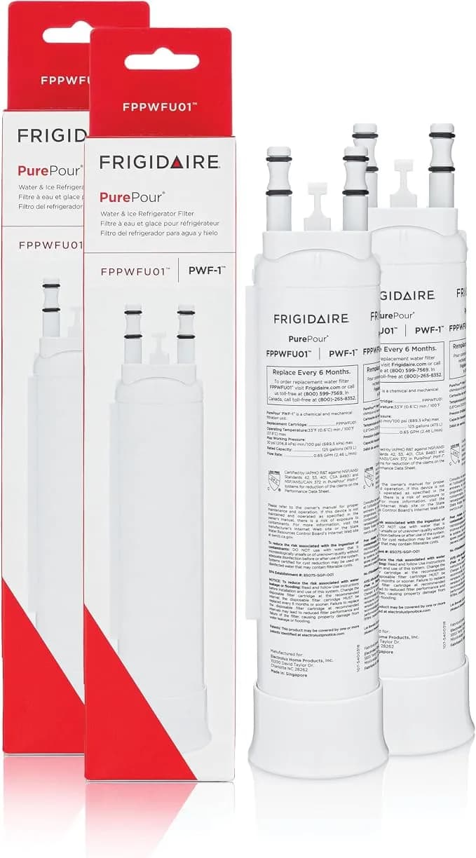 Frigidaire fppwfu01 Purepour™ Pwf-1™ Refrigerator Water Filter Replacement - Set Of 2
