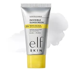 E.L.F. Skin Suntouchable Invisible Spf 35 Sunscreen, Lightweight Gel For Under Makeup, Daily Face Sunscreen For Women, Vegan & Cruelty-Free