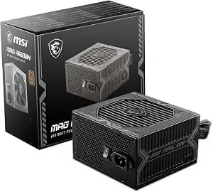 Msi Mag a650bn, Non-Modular Compact 650w Power Supply, 80+ Bronze, Low-Noise Fan, Active Pfc Design, 5 Year Warranty