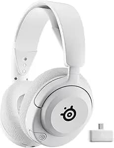 Steelseries Arctis Nova 5p Wireless Multi-System Gaming Headset — White — Neodymium Magnetic Drivers — 100+ Audio Presets — 60 Hr Battery — 2.4ghz Or Bt — gen2.X Mic — ps5, ps4, Pc, Switch, Mobile
