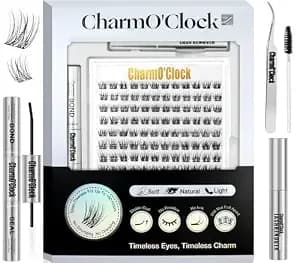 Wispy Lash Clusters Complete Kit With 168pcs 9-16mm Natural Cluster Lashes, Bond & Seal, Remover & Tweezers Odorless Glue, Featherlight & Sparse For Ultra-Natural Daily Look