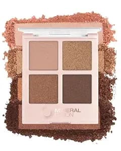 Mineral Fusion Eyeshadow Palette (Soiree) - Vegan Eye Makeup With Matte, Satin, And Shimmer Finishes, Natural, Lightweight Formula
