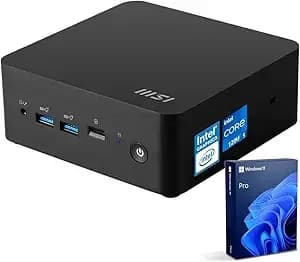Msi Cubi Nuc Business Mini Desktop, 10-Core Intel Core 5 120u Processor, 32gb ddr5 Ram, 1tb Ssd, Support 4-Monitor 4k, Thunderbolt 4, Hdmi, Microsd Card Reader, Wi-Fi 6, Windows 11 Pro