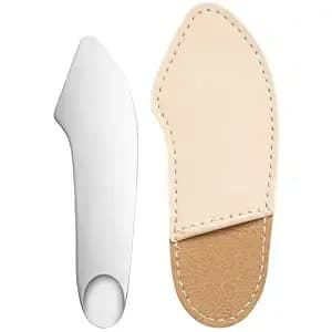Frcolor Stainless Steel Makeup Spatula 3.54in Cosmetic Foundation Shovel With Leather Sleeve For Precise Mixing And Application Of Foundation Blush Eyeshadow Lip Color