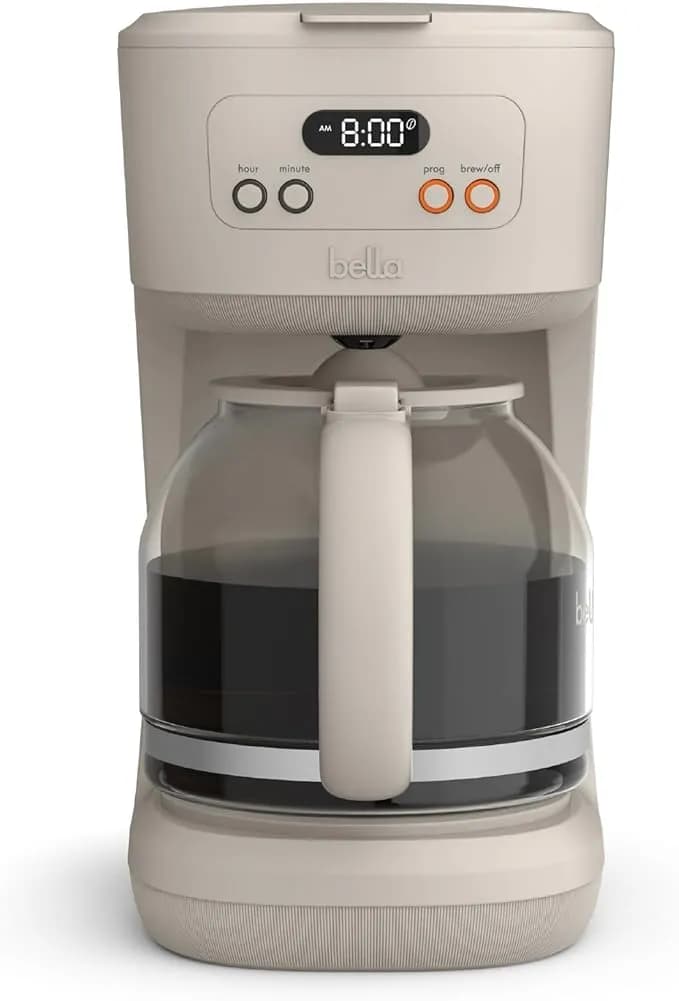 Bella 12-Cup Programmable Coffee Maker, Lcd, Auto Shutoff, 900w