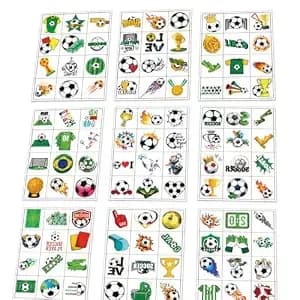 108 Pcs Soccer Temporary Tattoos For Kids, 9 Sheets Easy-Cut Soccer Ball Tattoo Stickers, Sports Birthday Party Favors, Team Game Day Goodie Bags For Boys Girls