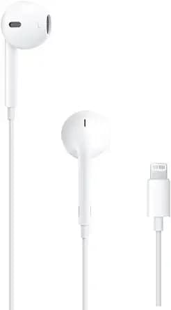 Apple Earpods Headphones With Lightning Connector, Wired Ear Buds For Iphone With Built-In Remote To Control Music, Phone Calls, And Volume