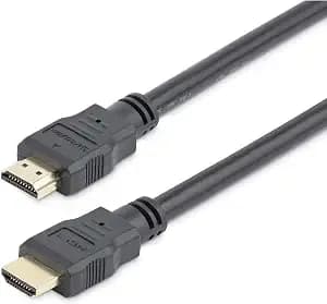 Startech 15ft Hdmi Cable, 4k 30hz, Male To Male, Black (hdmm15) - 4k High Speed Hdmi Cable With Ethernet, Uhd Video, Hdmi 1.4, For Monitors, Projectors, Tvs & Displays, Cord