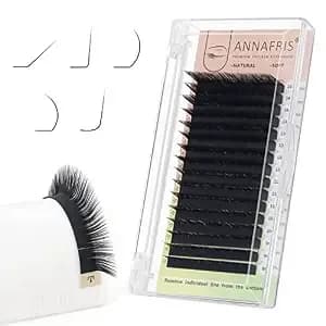 L/L+/Lc/Ld/Lu(M) Curl Individual Eyelash Extension Natural Synthetic Mink Matte Black False Lashes Extension Faux Cils Maquillage (L Curl, 0.10 8-15mm Mix)