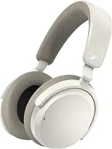 Sennheiser Accentum Wireless Bluetooth Headphones, 50hr Battery, Anc, White