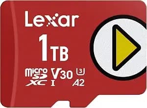 Lexar 1tb Play Micro Sd Card, 205mb/S Read, 4k, v30, Uhs-I, a2 - Compatible W/ Nintendo-Switch 1, Gaming Devices, Steam Deck, Asus Rog Ally, Android Phones, Tablets, lmsplay001t-Bnsnu