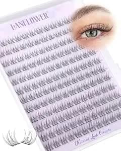 Natural Lash Clusters Wispy Eyelash Clusters 9-12mm Short Cluster Eyelash Extensions C Curl Thin Band Individual Lashes Clusters PestañAs Postizas Naturales By Lanflower
