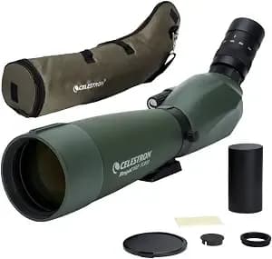 Celestron – Regal m2 80ed Spotting Scope – Ed Glass For Birding And Outdoor Activities – Phase And Dielectric Coated Bak-4 Prism – Fully Multi-Coated Optics – Dual Focus – 20-60x Zoom Eyepiece