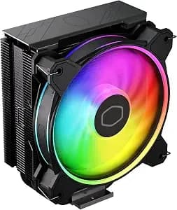 Cooler Master Hyper 212 Halo Argb Cpu Air Cooler – 120mm High Performance Pwm Fan, 4 Copper Heat Pipes, Sleek Design Top Cover, Low Noise & Easy Installation, Amd am5/am4 & Intel Lga 1851/1700, Black