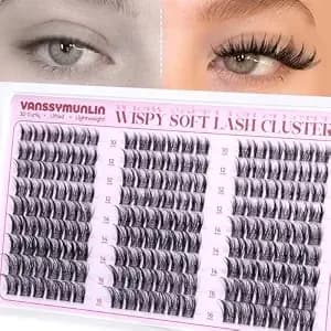 Wispy Manga Lash Clusters, Natural Separated Eyelash Clusters - Fluffy Fairy Cluster Eyelash Extensions Cd Curl Lashes Clusters Soft 10-16mm 162pcs Lash Extension For Diy By Vanssymunlin