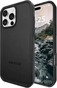 Pelican Protector Iphone 16 Pro Max Case - Rugged Magsafe Phone Case -Black - Magnetic Phone Case W/16ft Military-Grade Drop Protection - Anti-Scratch, Heavy Duty Phone Cover For Iphone 16 Pro Max